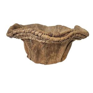 Vintage privilege handcrafted basket.
